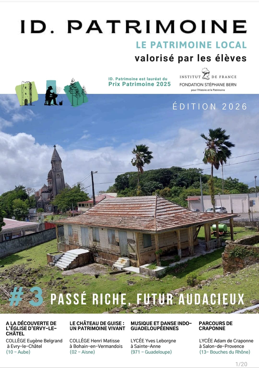 Couverture du magazine ID.Patrimoine 2026, édition 3 : Passé riche, futur audacieux