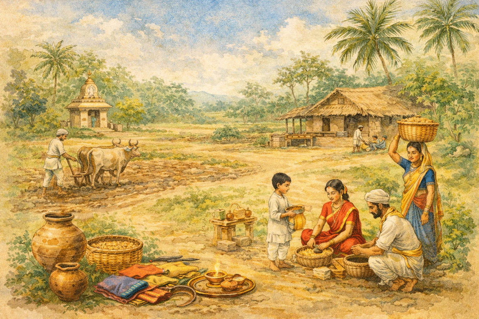 Illustration des origines indiennes evoquees dans le parcours Histoire et Memoire.